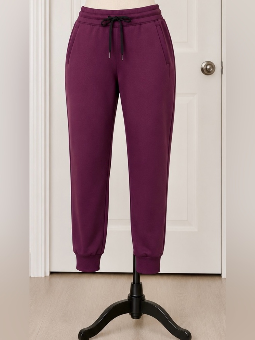 32 Degrees Women's Plum Purple Jogger Track Pants